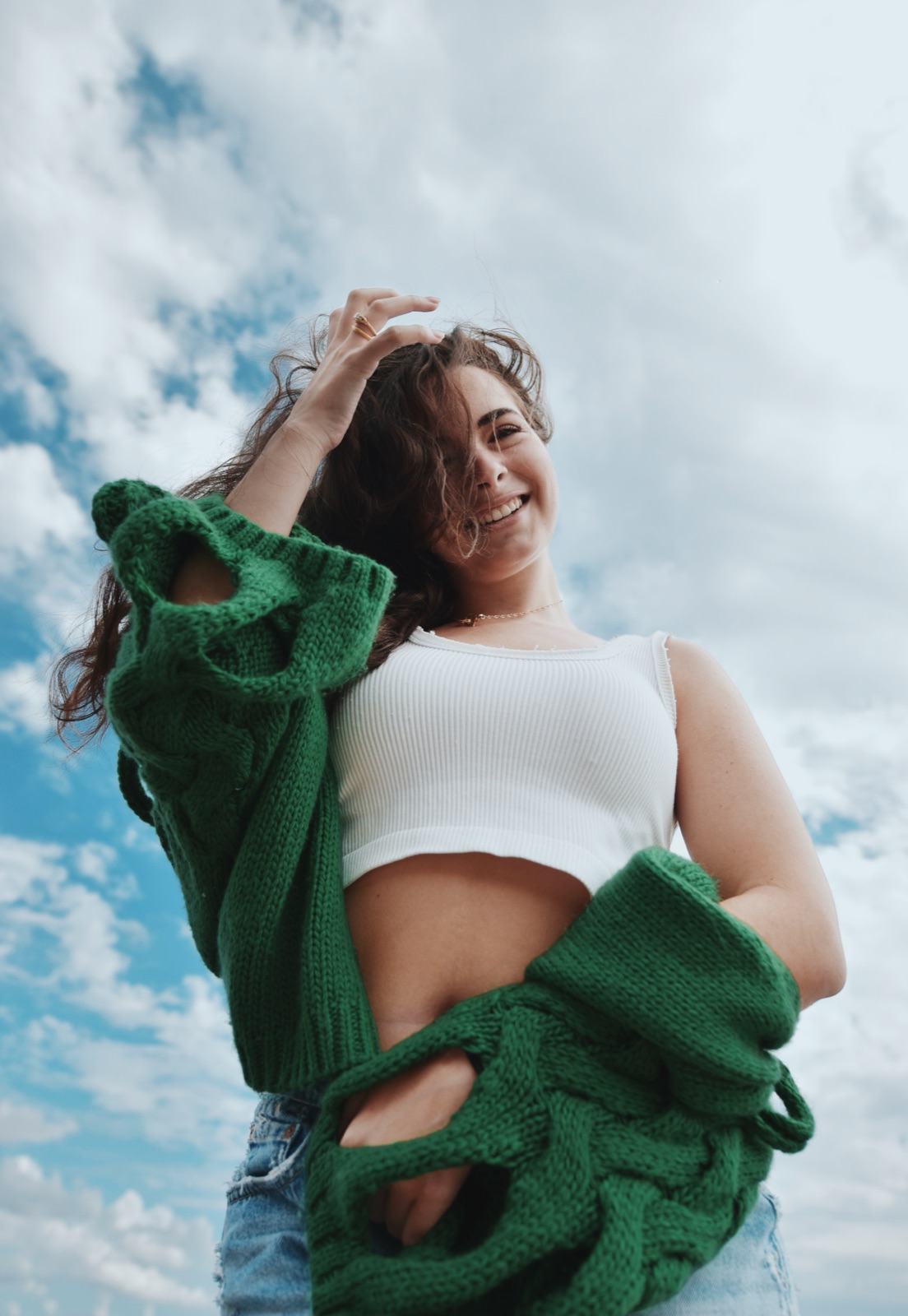 Jenny Florey portrait session in soft coastal light